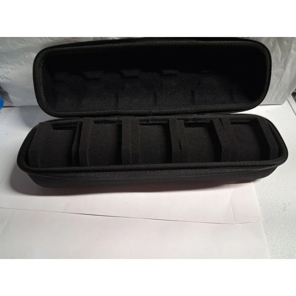 5-Slot Watch Travel Case – Shockproof Storage Box Organizer (Black)  Very Good